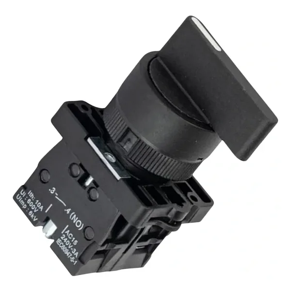LAY5-EJ53 22mm Uzun Mandal Switch 1-0-2 Yaylı (2NO)