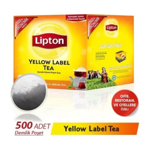 Lipton Yellow Label 3.2 gr 500'lü Demlik Poşet Çay