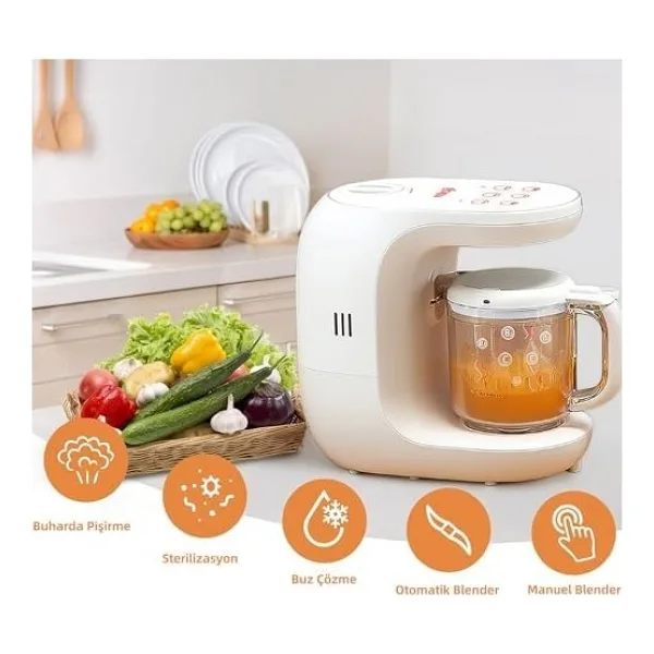 Mioji Baby MİX1 Buharlı Pişirici