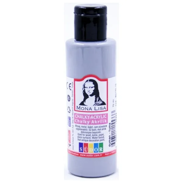 Monalisa Akrilik Boya Chalky 70 ML Duman (Füme) SD170-10 (12 adet)