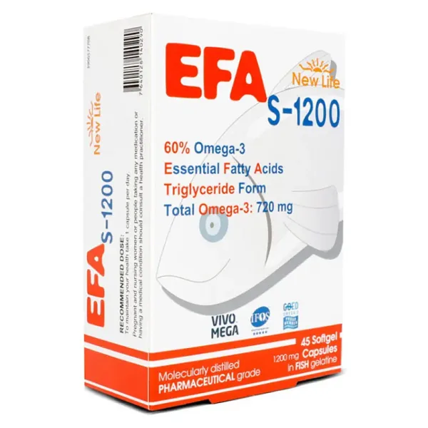 New Life EFA S-1200 Omega 3 Balık Yağı 45 Kapsül