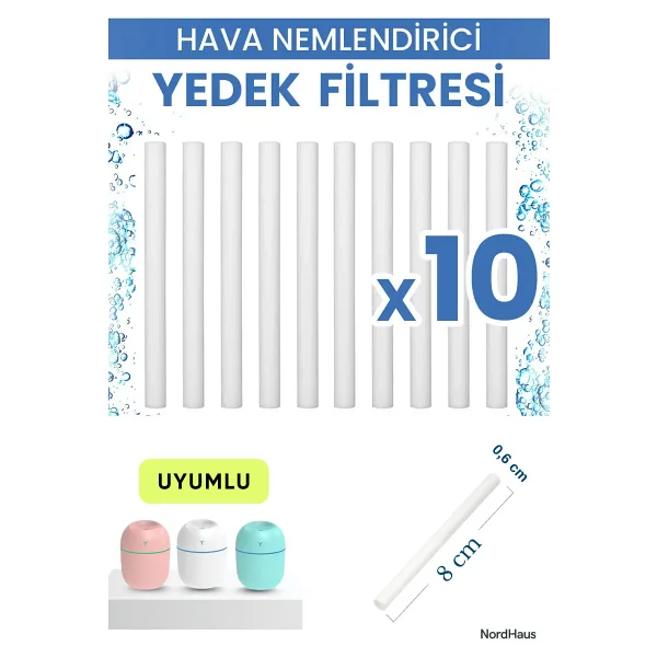 Nordhaus Hava Nemlendirici Buhar Makinesi Pamuk Filtresi 10 Adet