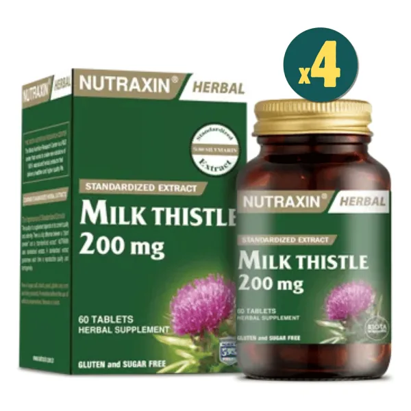 Nutraxin Milk Thistle 60 Tablet 4 Adet