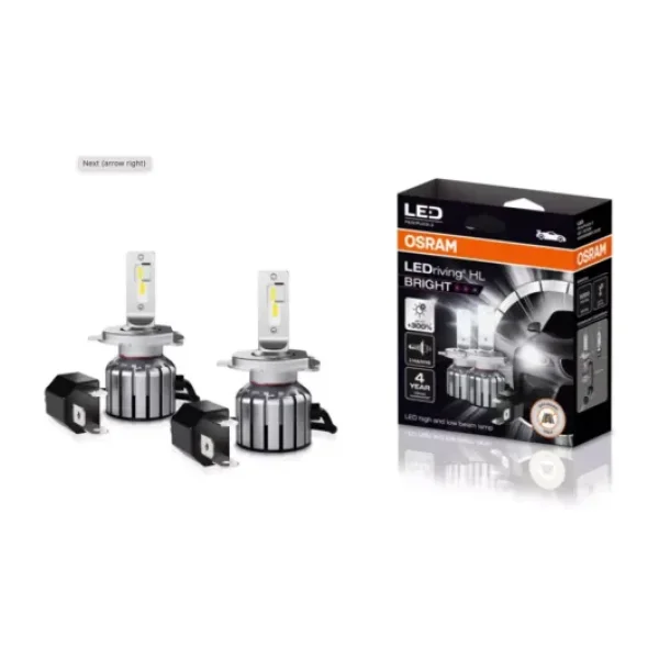 Osram H4/H19 Led Xenon %300 Bright 4 Yıl Garantili 19w - 12v (2 Adet Far İçin)