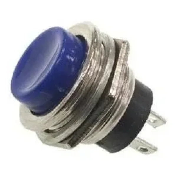 PBS26 16mm Push Buton - Mavi