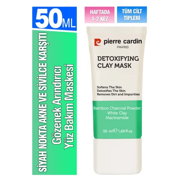 PİERRE CARDİN Pierre Cardin Siyah Nokta Akne Ve Sivilce Karşıtı, Gözenek Arındırıcı Yüz Bakım Maskesi 50 ml