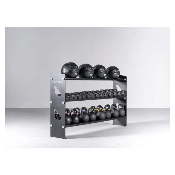 Rane Sağlık Topu Kettlebell Dambıl Standı - Siyah