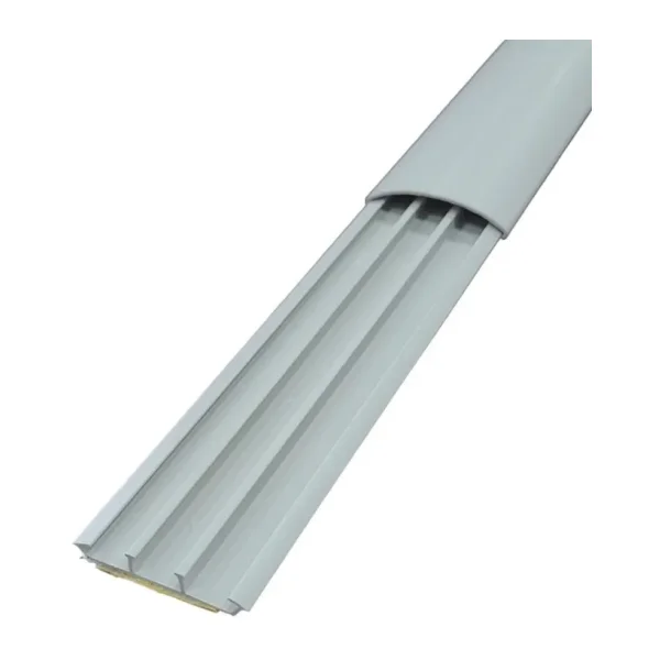 Sert Plastik 50X12 Balık Sırtı Kablo Kanalı Yapışkanlı (GRİ) 2 Mt