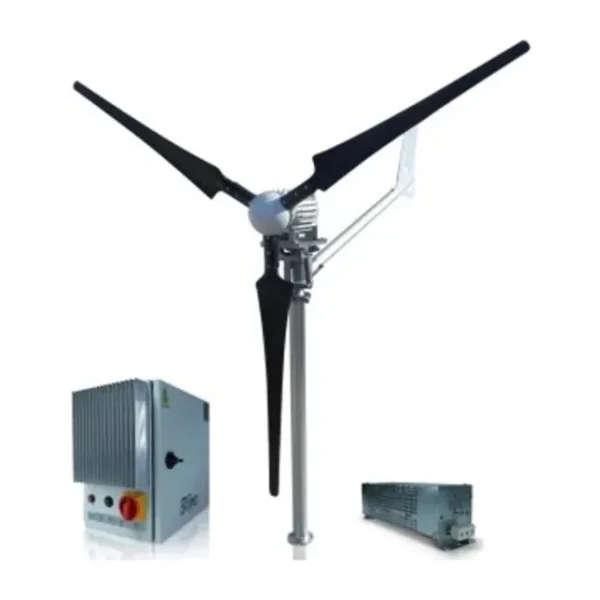 Set 2000W 48V Windsafe Korumalı Rüzgar Türbini + Wind Pro Şarj Kontrol Cihazı iSTA-BREEZE