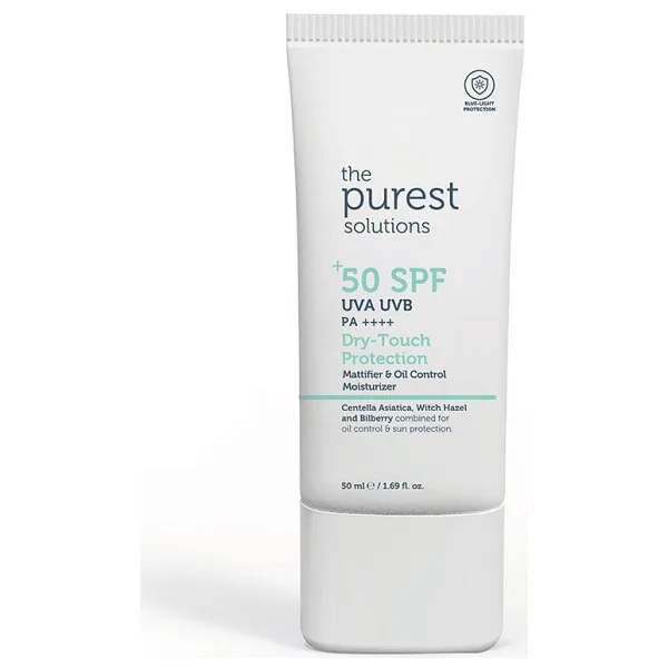 The Purest Solutions Matlaştırıcı Karma ve Yağlı Ciltler için 50 ml 50 Faktör Güneş Kremi