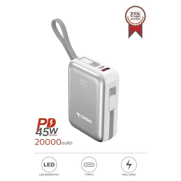 Torima TRM-1028 10000 mAh Hızlı Şarj Powerbank
