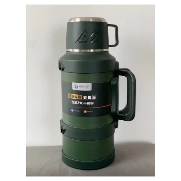 Vacuum Okadi 3.2 Litre Kamp Piknik Termos - Safir - 3,2 lt