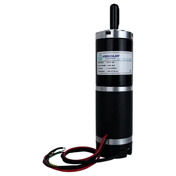 ZYT52RA 24V 5.8Rpm Planet Redüktörlü Encoderli Motor