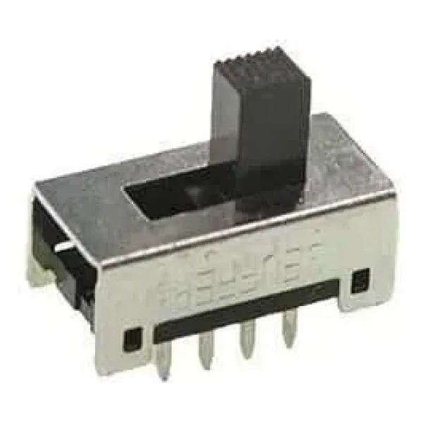 3 Konumlu 8-Pin Sürgülü Switch - Siyah