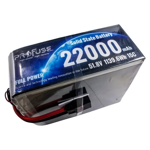 51,8V 14S 22000mAh 15C Solid State Lipo Batarya