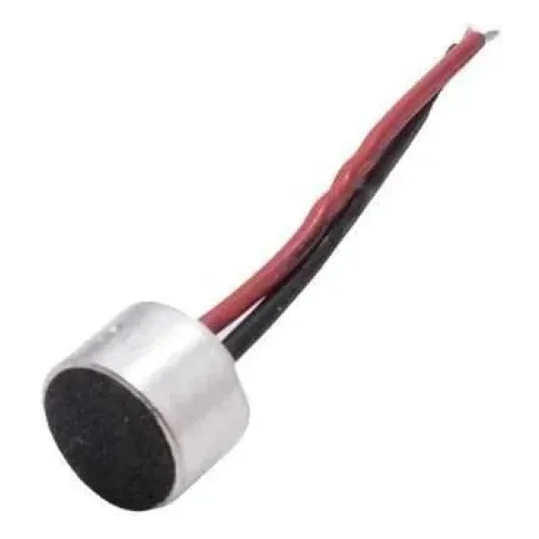 9.5x7mm Kablolu Elektret Kapasitif Mikrofon Kapsülü