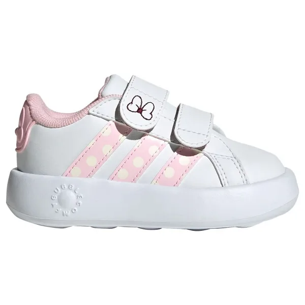 Adidas X Disney Minnie Mouse Grand Court CF I JR8130 Beyaz-Pembe Bebek Spor Ayakkabı