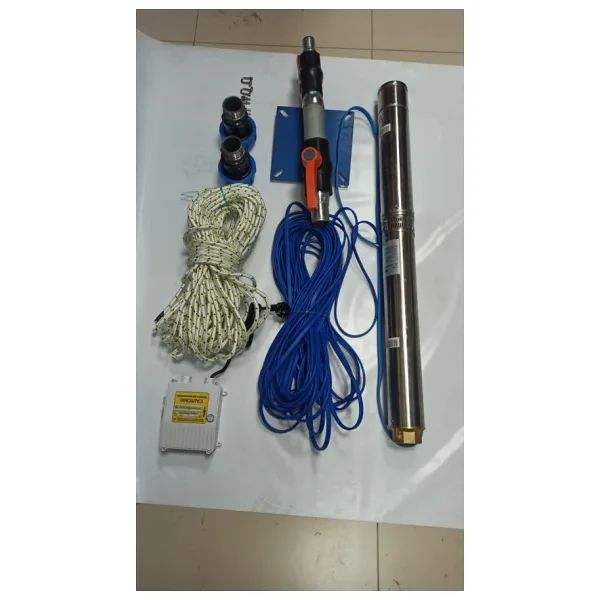 Alarko 4sdm2/16 1hp Alarko 35 mt Yassı Kablolu ve Panolu 70 mt Halatlı Çift Vanalı Akıtma Başlıklı Monofaze Takım Dalgıç Pompa