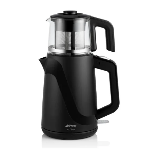 Arzum AR3062 Jollietea 1650 W Cam Demlikli Çay Makinesi Siyah