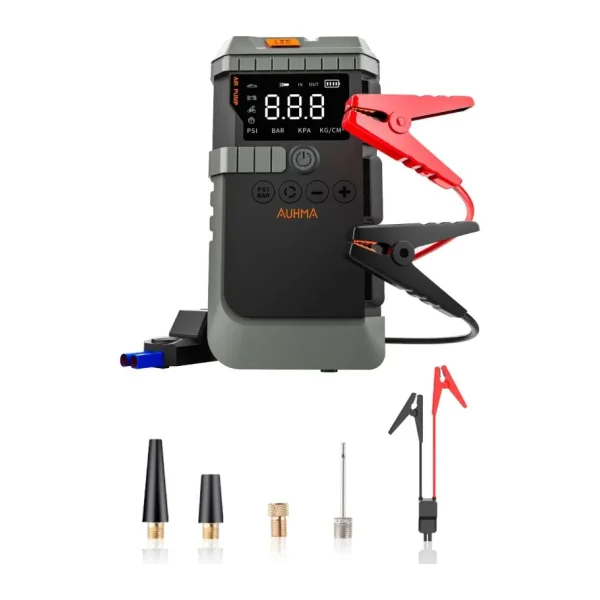 Auhma A7711 Jump Starter Hava Kompresörlü Akü Takviye Cihazı