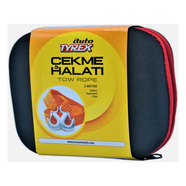 Auto Tyrex Çekme Halatı-Kemer 3 Ton / 3 Metre