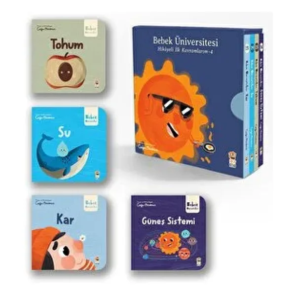 Bebek Üniversitesi - Hikayeli İlk Kavramlarım 1 (4 Kitap Set) - Çağrı Odabaşı