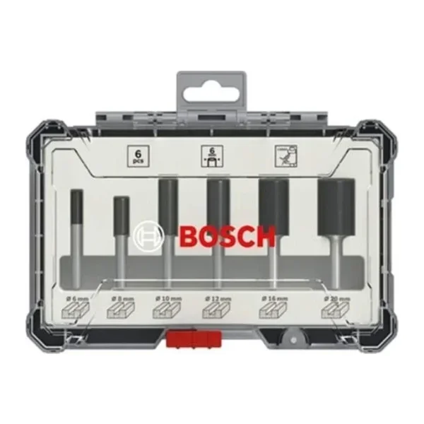 Bosch 2607017465 6 Parça Düz 6 mm Pro Freze Seti