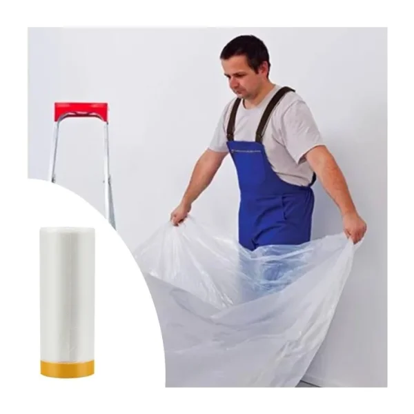 Boya Badana Eşya Koruma Hışır Örtüsü 280cm x 15 mt Yapışkanlı Hışır Örtü