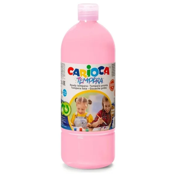 Carioca Süper Yıkanabilir 1000 ml Pembe Tempera Boya