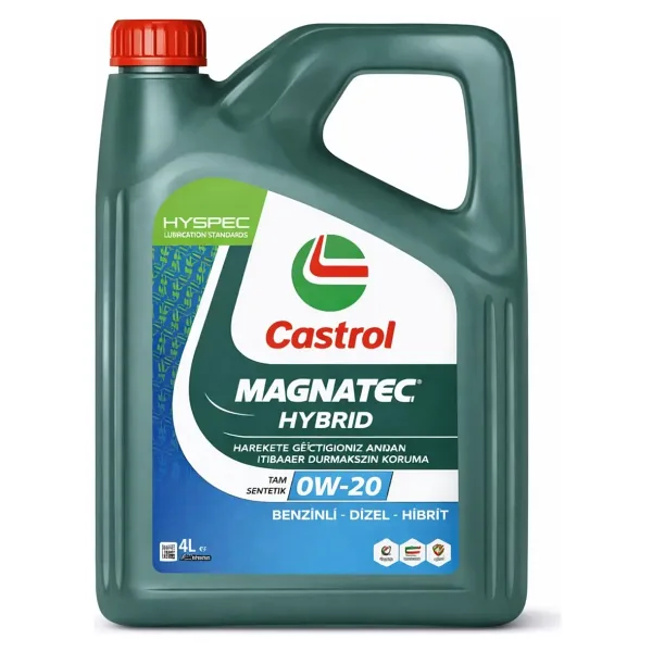 Castrol Magnatec Hybrid 0W-20 4 lt Motor Yağı - 2026