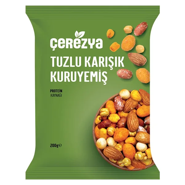 Çerezya 200 gr Tuzlu Karışık Kuruyemiş
