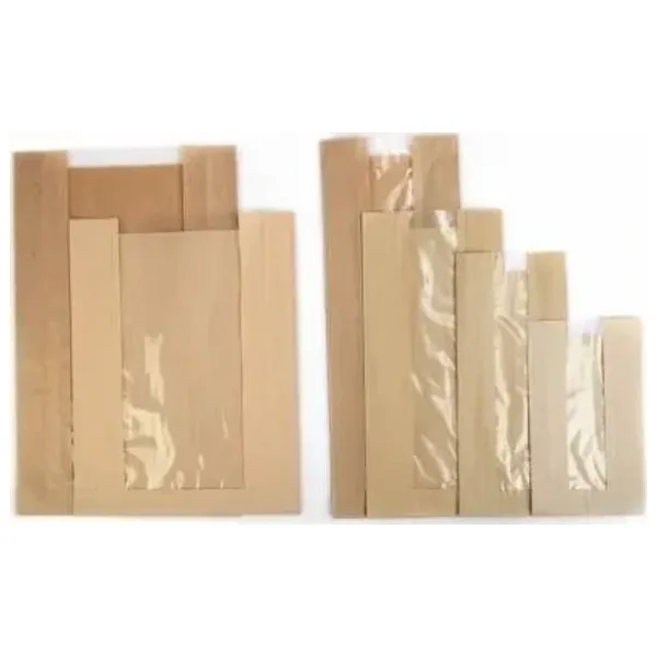 ÇİZGİLİ PENCERELİ ŞAMUA BASKISIZ KESE KAĞIDI 12X20 CM 5 kg
