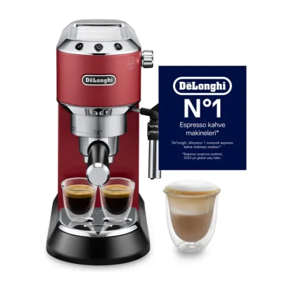 Delonghi Dedica EC685.R Kırmızı Espresso Makinesi