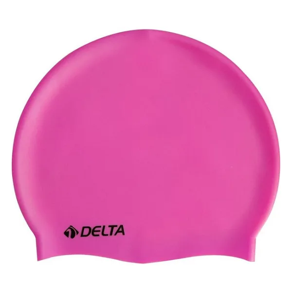 Delta Silikon Bone Deluxe Yüzücü Havuz ve Deniz Bonesi (Düz Renk) - Fuşya