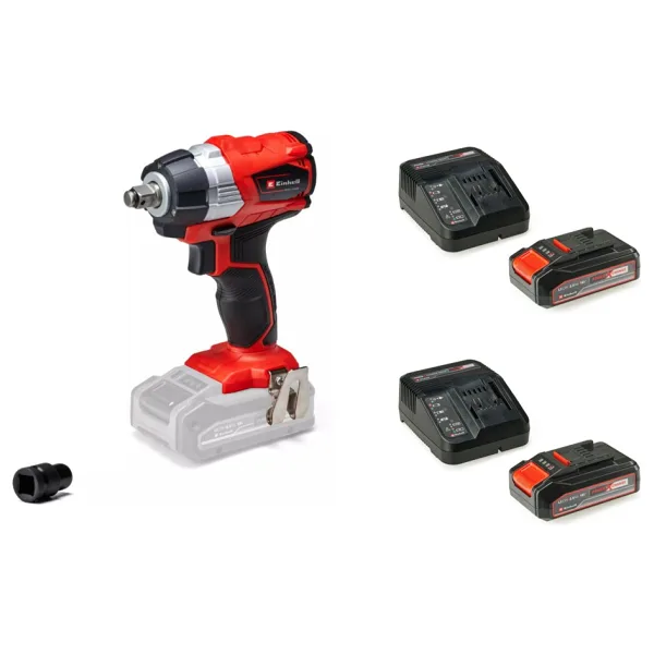Einhell TP-CW 18 Li BL Çift Akülü 2.5 Ah Darbeli Somun Sıkma Makinesi