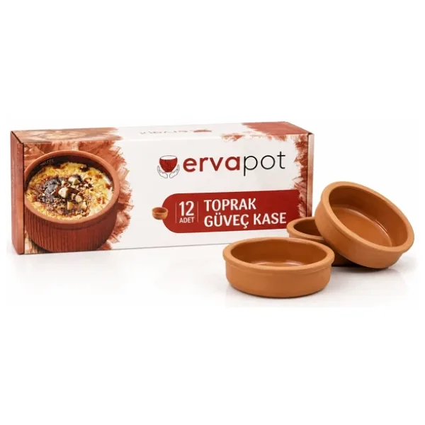 Ervapot Toprak Güveç Kase 12'li