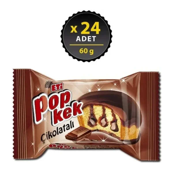 Eti Çikolatalı Popkek 60 gr 24'lü