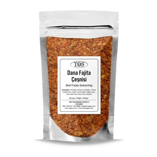 Ev Yapımı Dana Fajita Çeşnisi 100 gr (1. Kalite)
