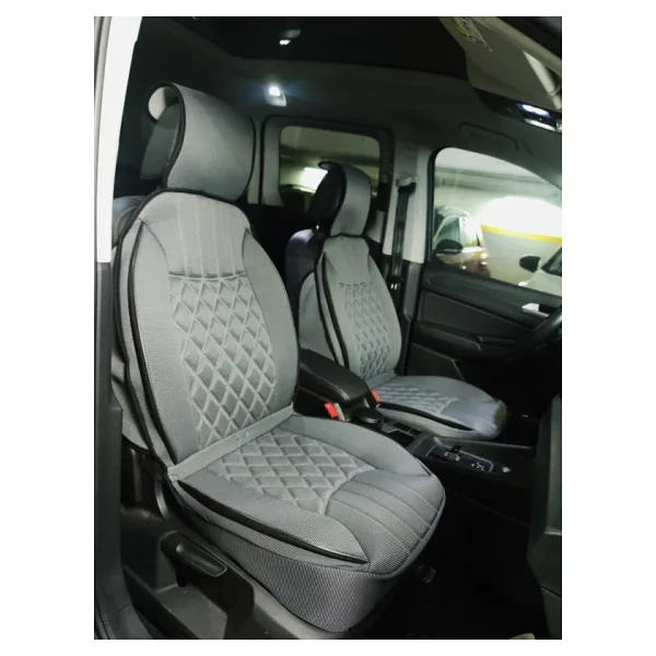 Ford Focus 5 Lüx Oto Koltuk Minderi Ön Arka 5'li Set Elegance Serisi Gri