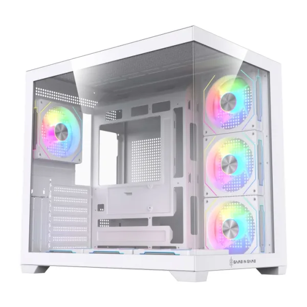 Game İn Game Dream Beyaz 7x12cm Argb Fanlı Akvaryum Kasa