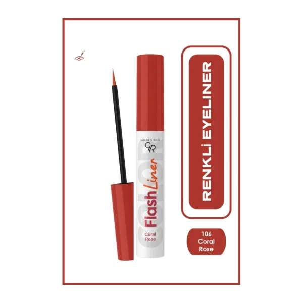 Golden Rose Flash Liner 106 Coral Rose Eyeliner