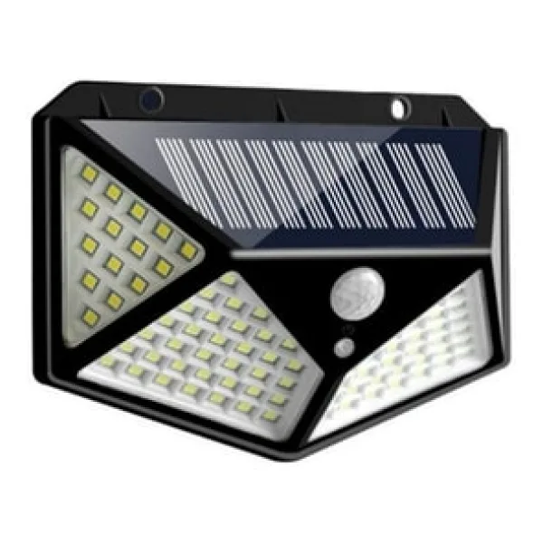 Güneş Enerjili Bahçe Lambası 100 Led Bahçe Aplik Solar Bahçe Lambası 1410