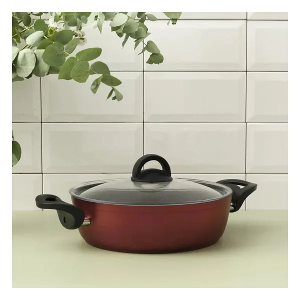 Hisar Optima Talia 26 cm Basık Granit Tencere