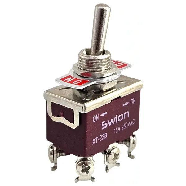 IC-157S SWION Toggle Switch On-Off 15A 6P Ø12mm XT-22B