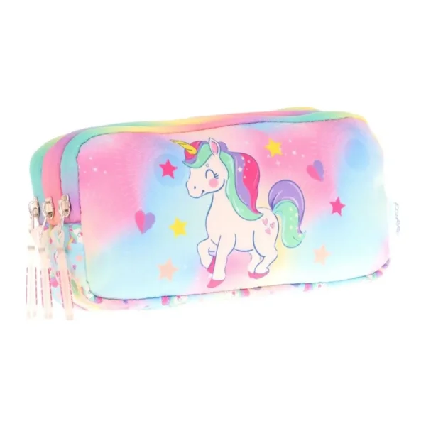 Kaukko Kids L8243 Plush Unicorn 3 Bölmeli Kalemlik