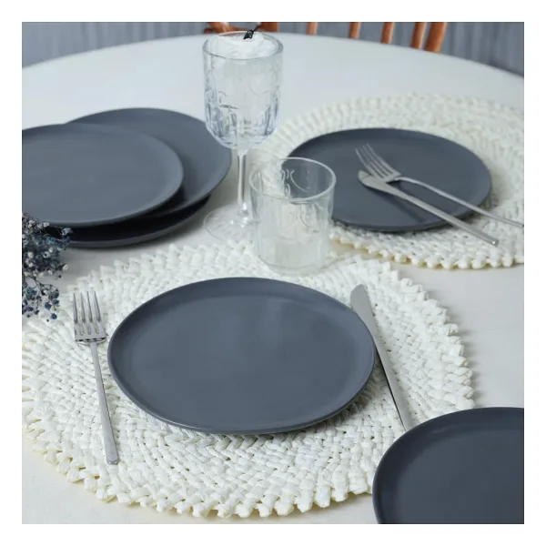 Keramika Sardes 22 cm 6'lı Seramik Pasta Tabağı