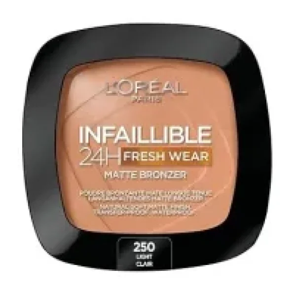 L'Oreal Paris Infaillible 24H Fresh Wear Matte 250 Light Clair Bronzer