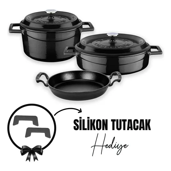 Lava Trendy 3x 6 Parça Döküm Tencere Seti