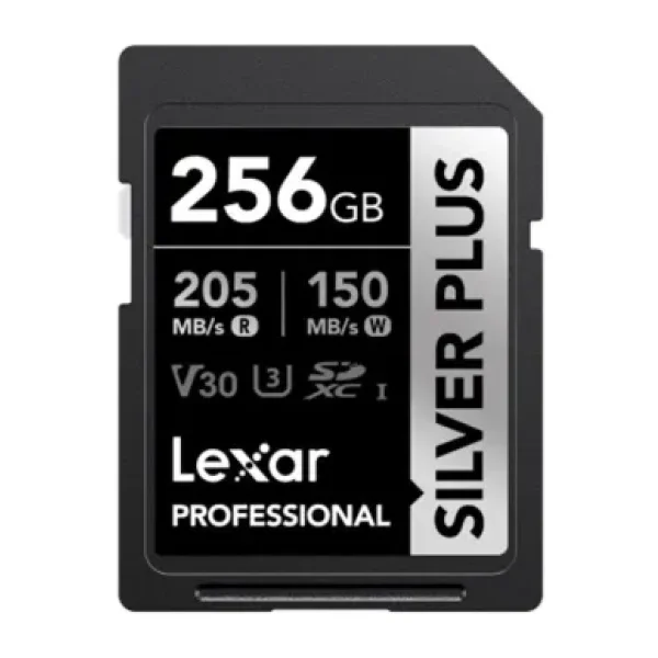 Lexar Professional Silver Plus LSDSIPL256G UHS-I U3 V30 256 GB Hafıza Kartı