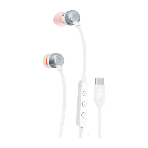 LinkTech H74 Beyaz Type-C Kablolu Kulak İçi Kulaklık